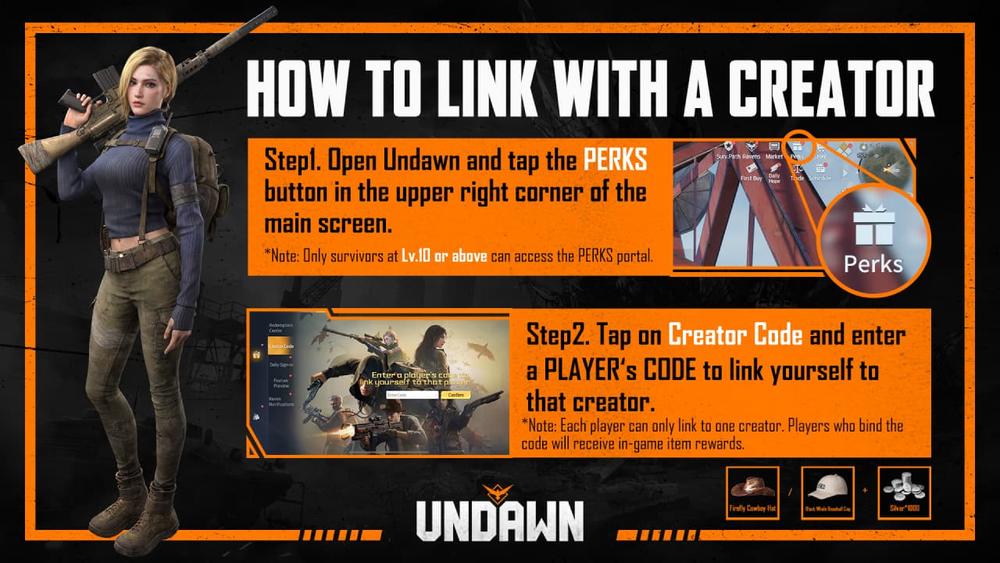 Undawn How to Use Creator Code